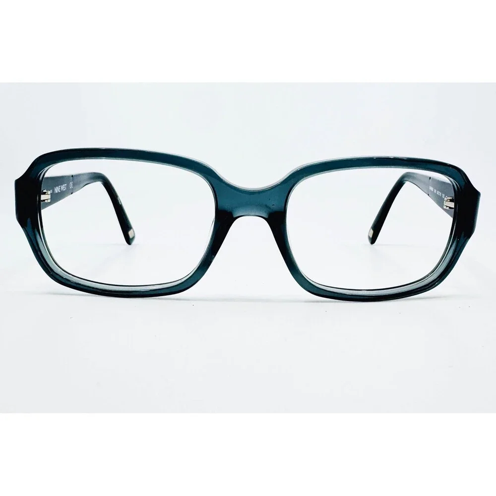 Nine West Eyeglass Frames Womens Teal Blue NW608S 010 Rectangular 55-19-135